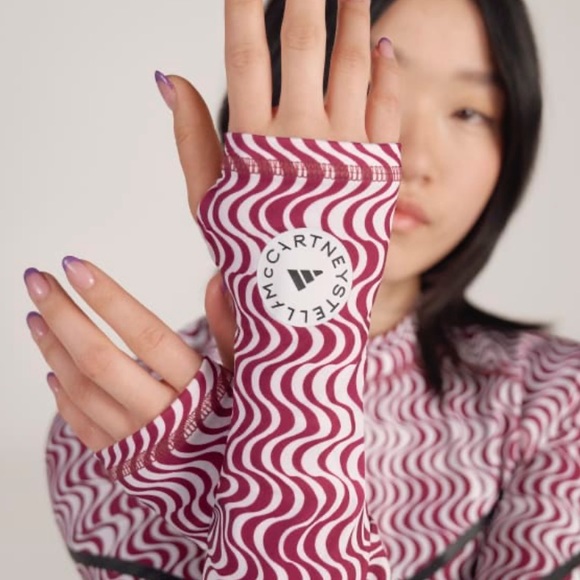 Adidas By Stella McCartney TruePurpose fitted printed long sleeve top - Picture 3 of 11